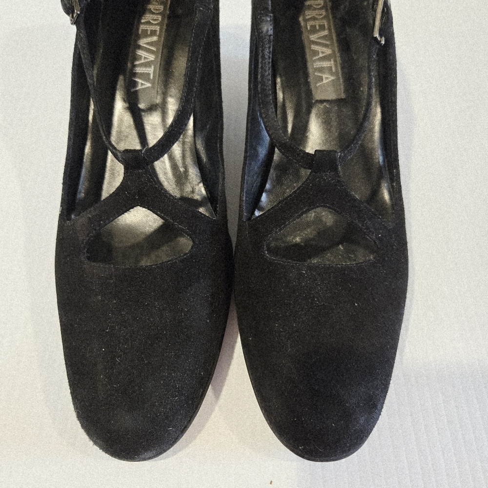 Prevata Black Women's Shoes Size 8.5 AA Crisscross Vintage - Picture 4 of 9